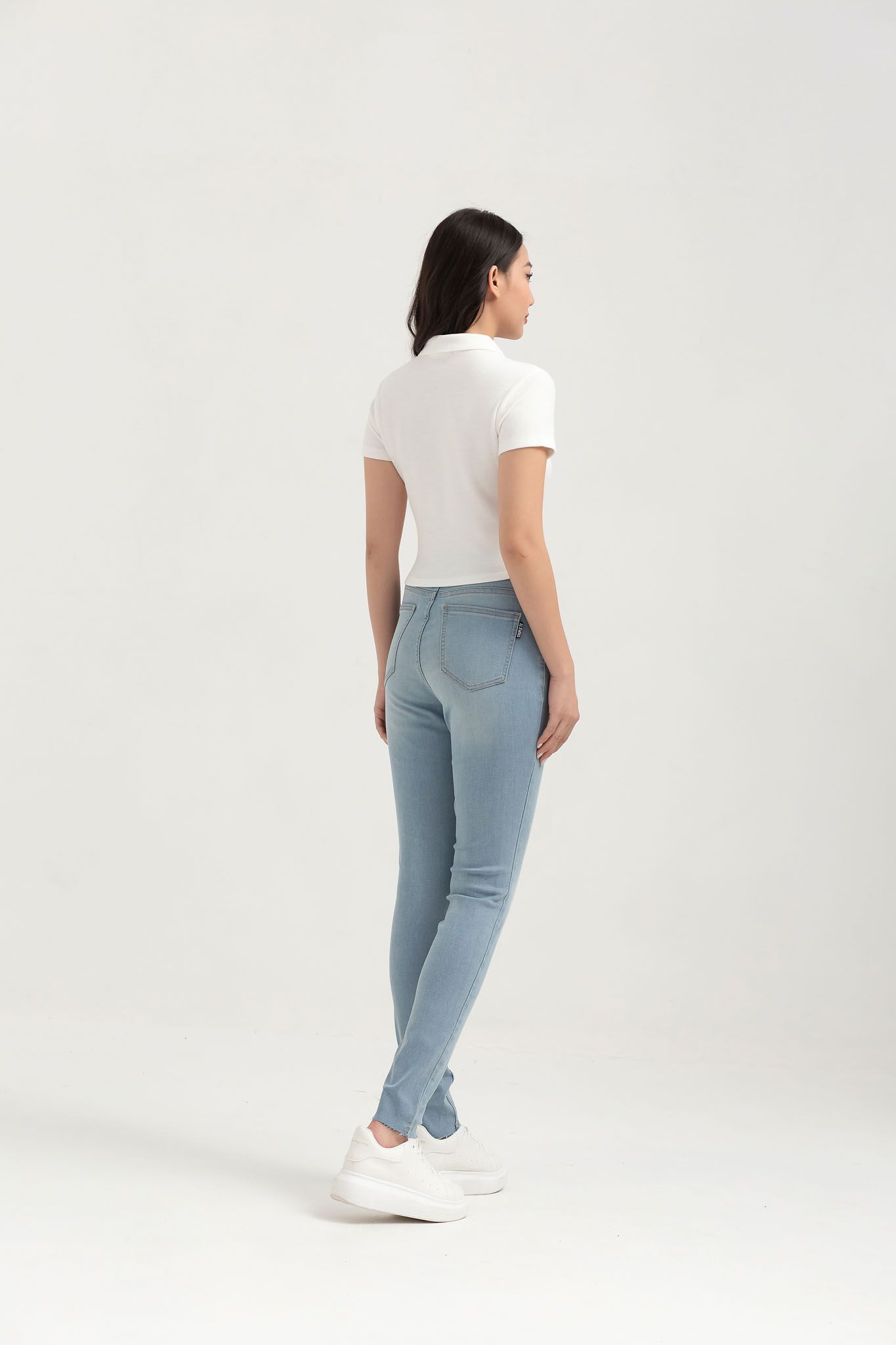 Áo Thun Polo Nữ Kiểu Croptop Ngắn Tay WTS 2237 -