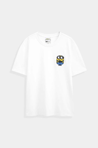 Áo Thun Nữ Regular Fit Minions Thêu Xù WTS 2213