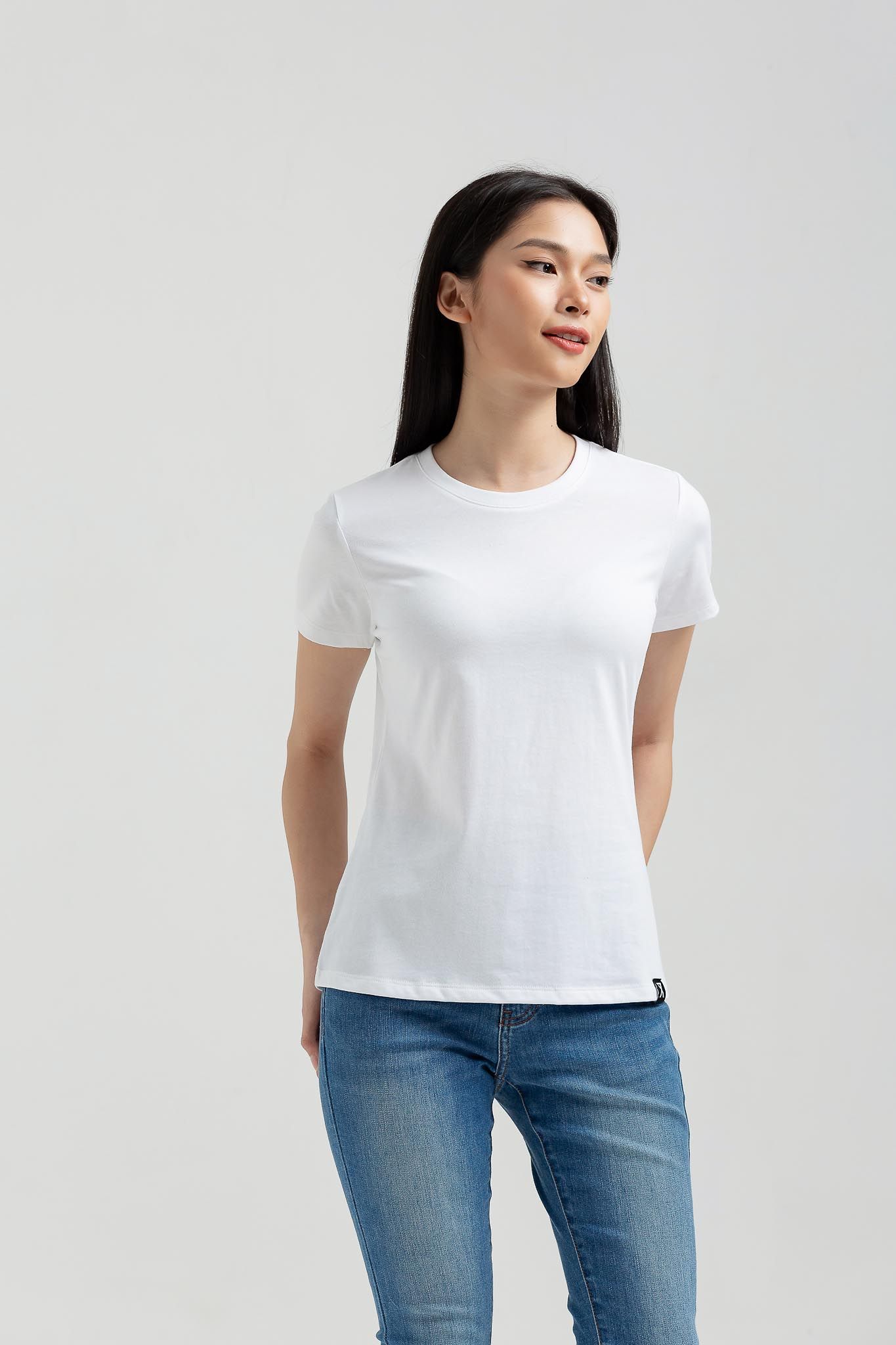 Áo Thun Nữ Cổ Tròn Slim Fit Basic WTS 2231 -