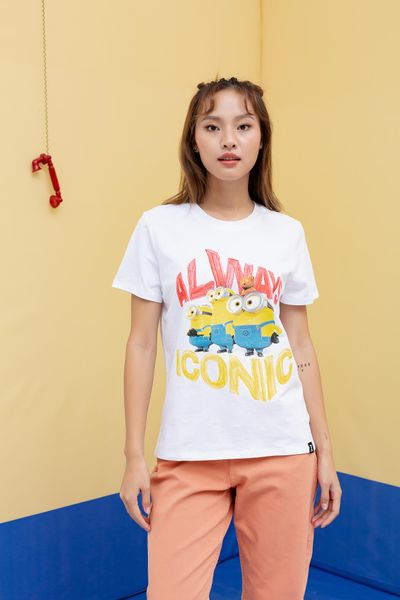 Áo Thun Nữ Regular Fit Minions In Always Iconic WTS 2214