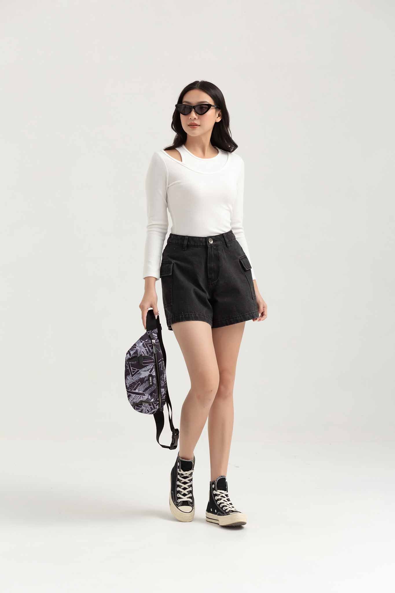 Áo thun Nữ Cutout Tay Dài WTS 2236 -