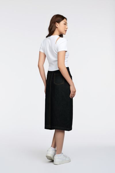 Áo Thun Nữ Gân Croptop Cutout Vai WTS 2227