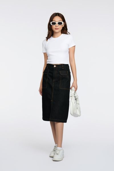 Áo Thun Nữ Gân Croptop Cutout Vai WTS 2227