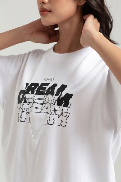 Áo Thun Nữ Kiểu Rã Phối In Love To Dream WTS 2226