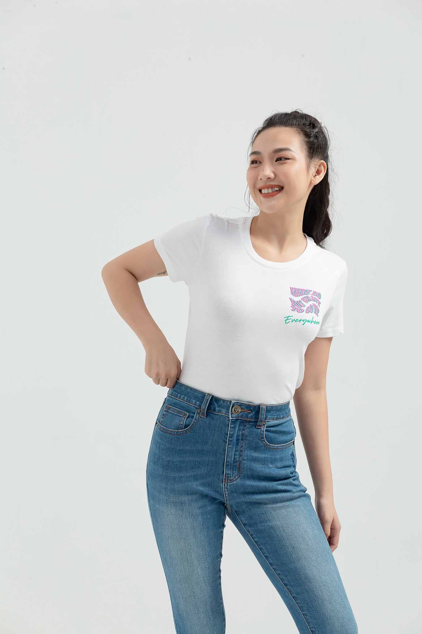 Áo Thun Nữ Slim In EveryWhere WTS 2204 -
