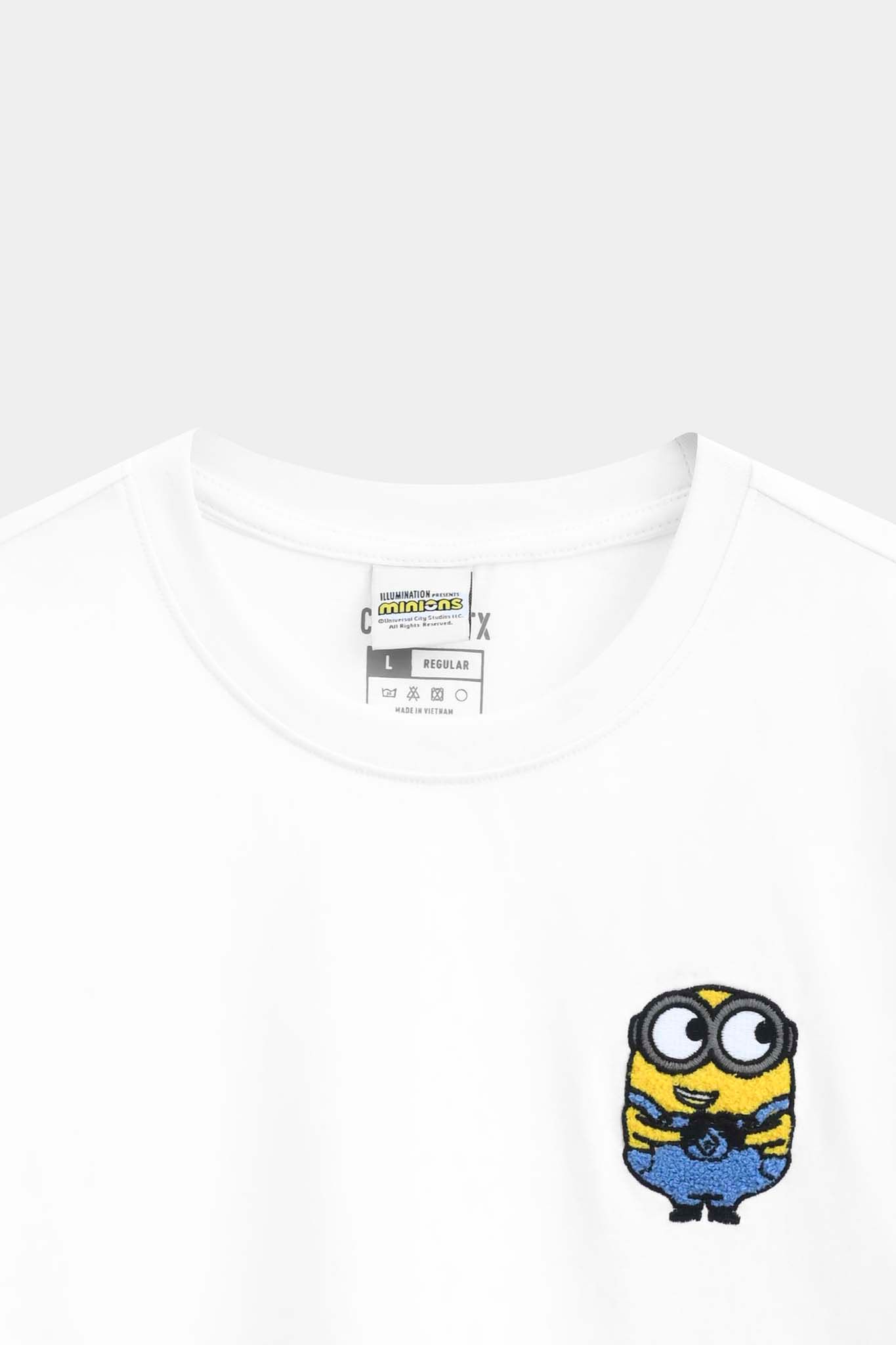 Áo Thun Nữ Regular Fit Minions Thêu Xù WTS 2213 -