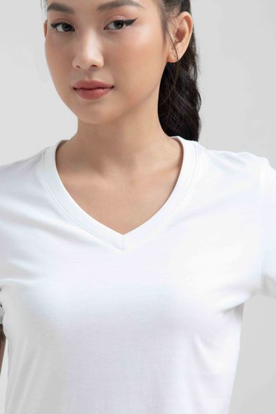 Áo Thun Nữ Cổ Tim Slim Fit Basic WTS 2230