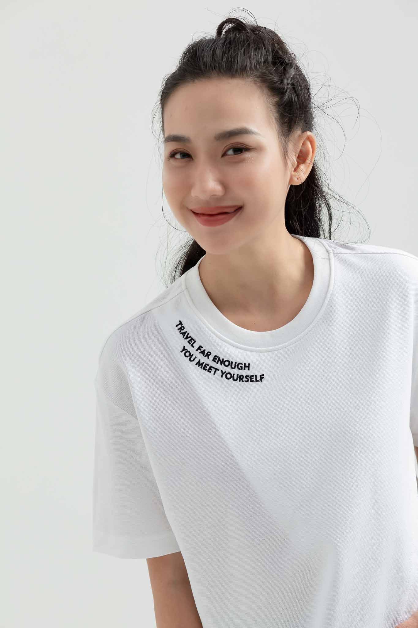 Áo Thun Nữ Kiểu Đắp Tà Thêu WTS 2173 -