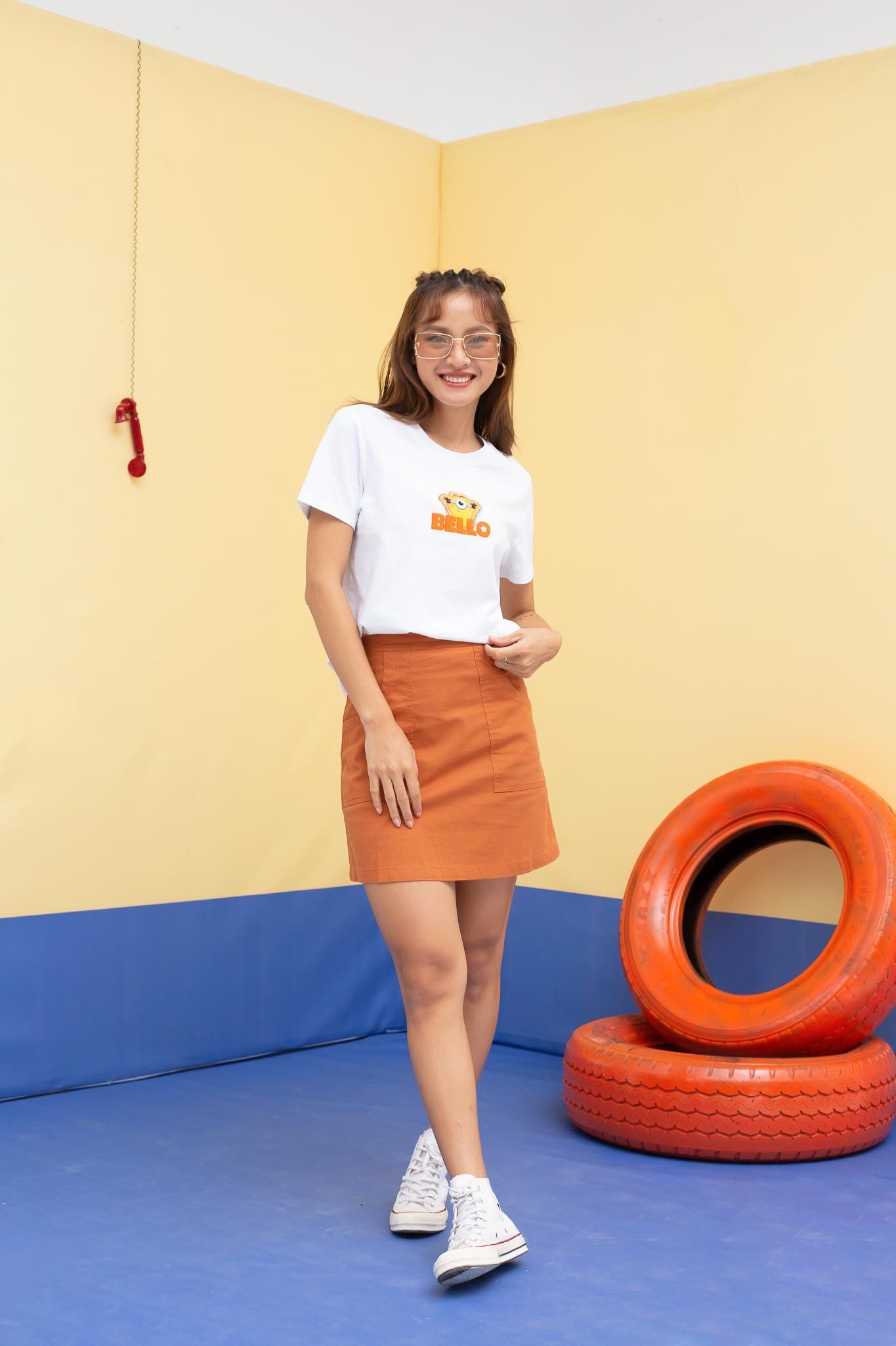 Áo Thun Nữ Regular Fit Minions In Bello WTS 2216 -