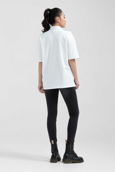 Áo Polo Nữ Jersey Relax Fit In Typo Trước Ngực WPO 2025