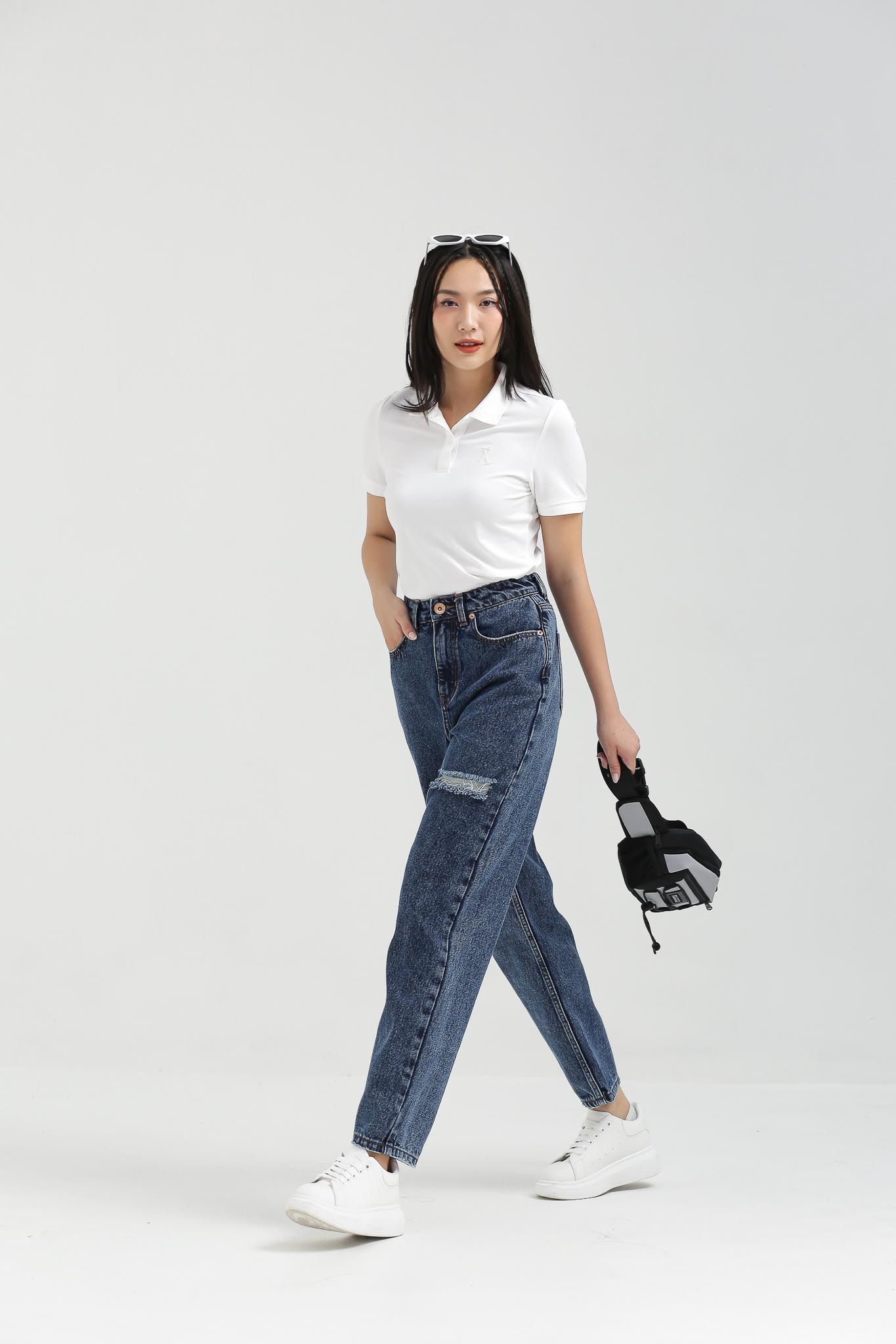 Áo Polo Nữ Slim Fit Bo Dệt Gân WPO 2017 -