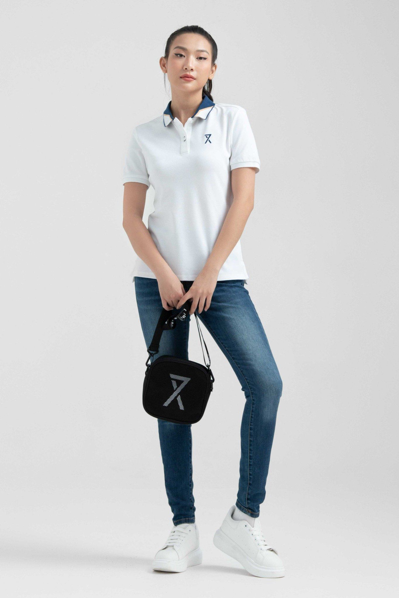Áo Polo Nữ Pique Slim Fit Phối Bo Cổ WPO 2024 -