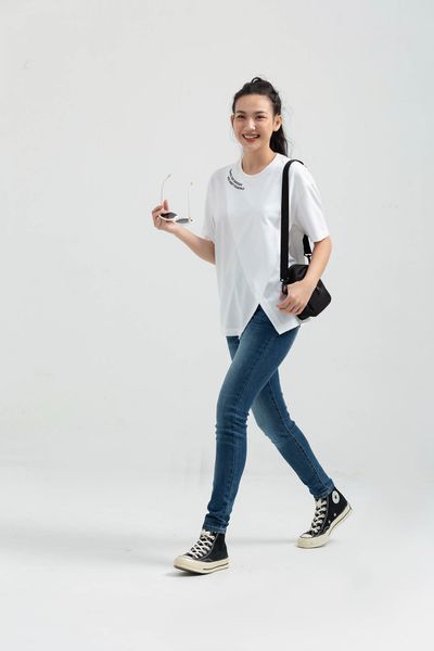 Áo Thun Nữ Kiểu Đắp Tà Thêu WTS 2173