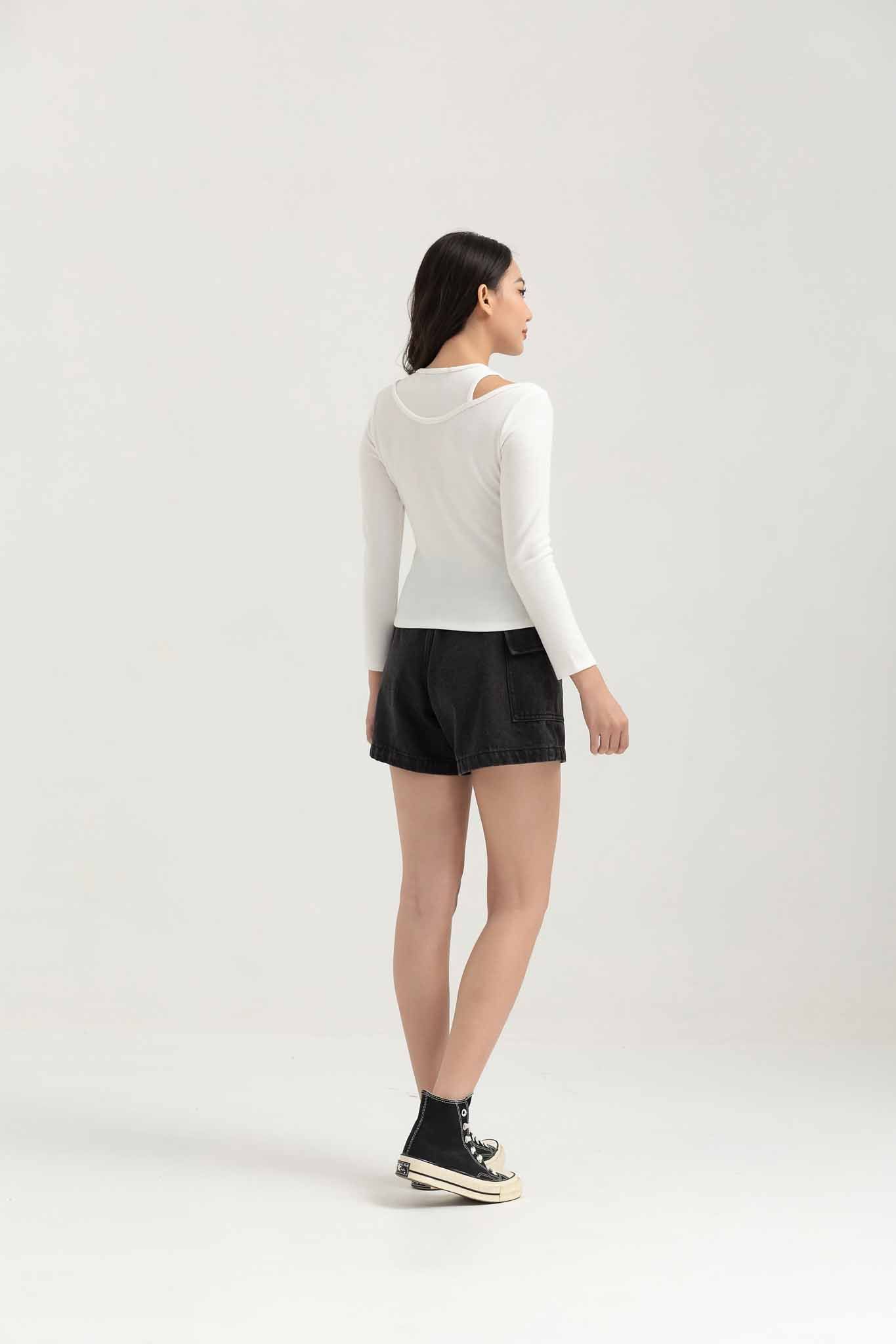 Áo thun Nữ Cutout Tay Dài WTS 2236 -