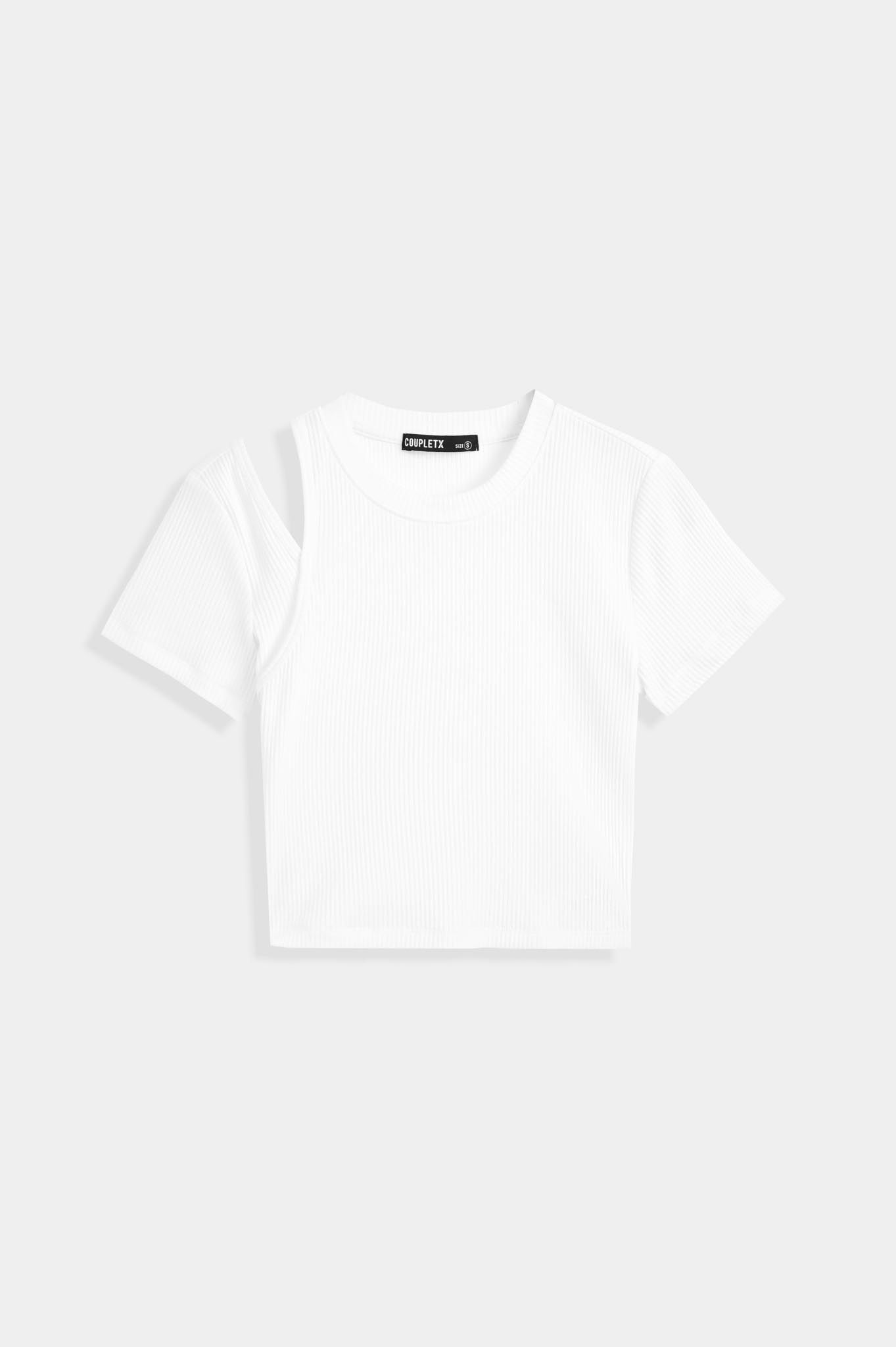 Áo Thun Nữ Gân Croptop Cutout Vai WTS 2227 -