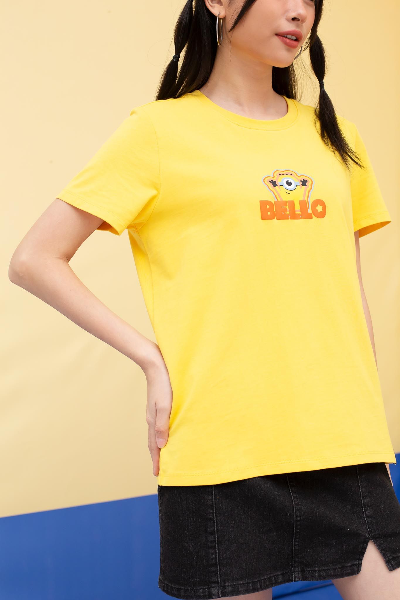Áo Thun Nữ Regular Fit Minions In Bello WTS 2216 -