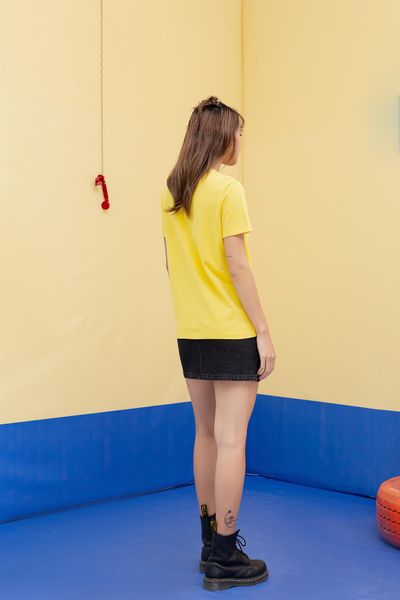 Áo Thun Nữ Regular Fit Minions Thêu Xù WTS 2213
