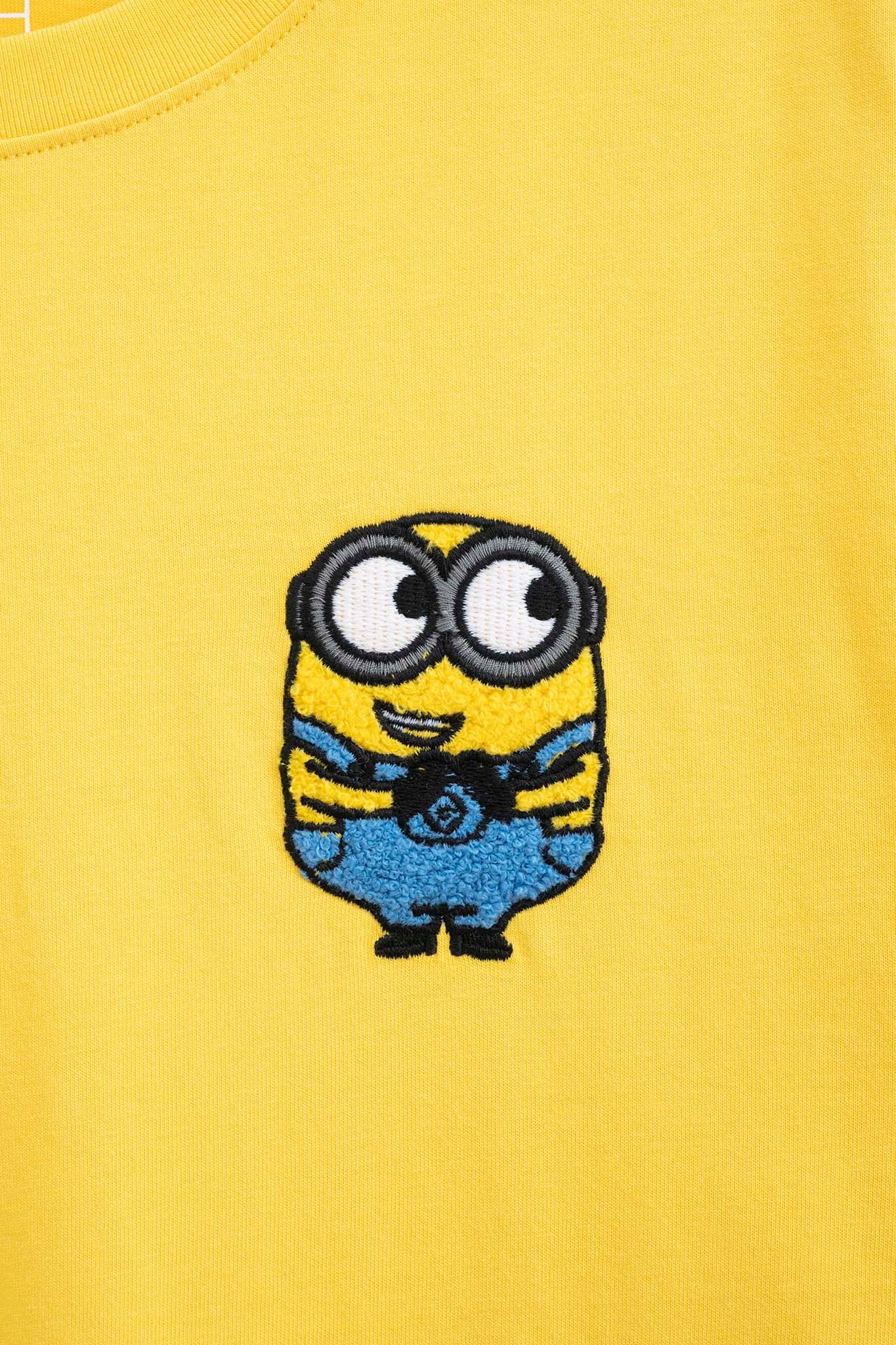 Áo Thun Nữ Regular Fit Minions Thêu Xù WTS 2213 -