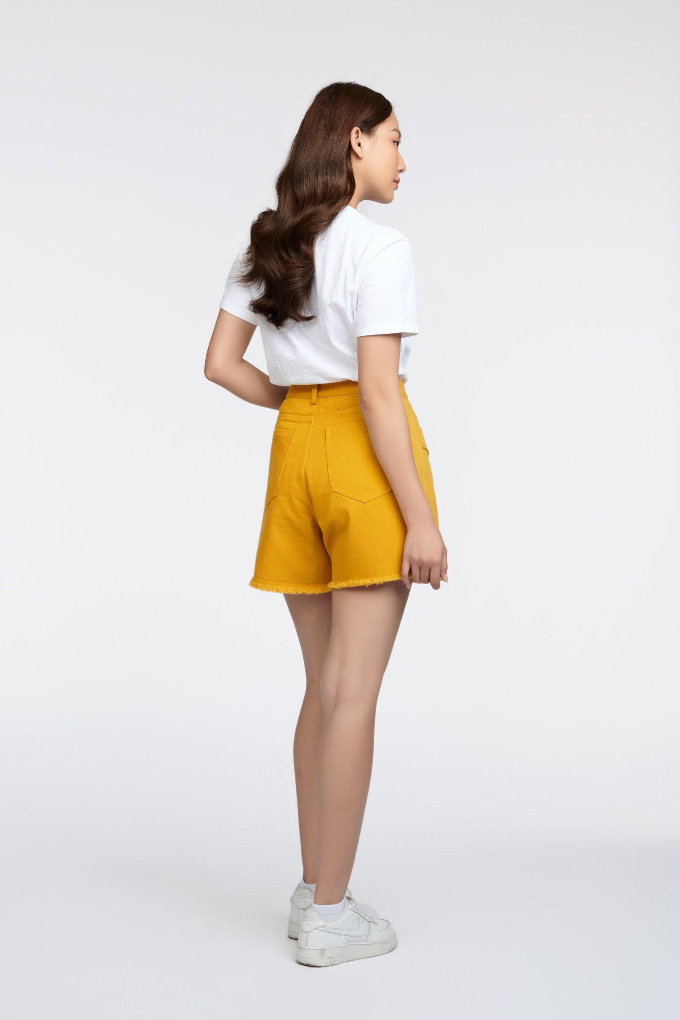 Quần Short Nữ Kaki Wash Tưa Lai WSR 2020 -