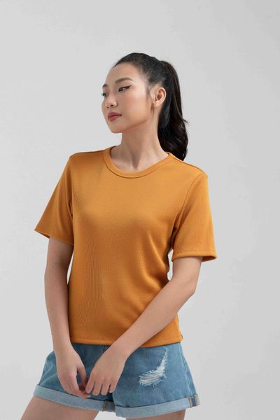 Áo Thun Gân Nữ Slim Fit Tay Lửng WTS 2228
