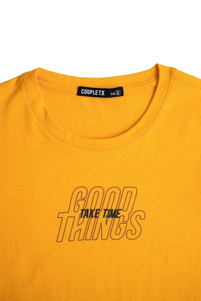 Áo Thun Nữ Slim Fit In Typo Good Things Take Time WTS 2221