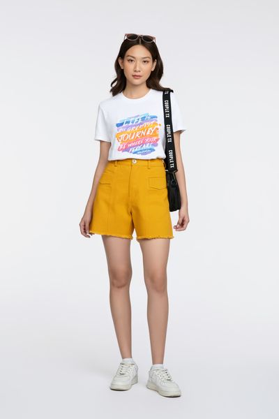 Quần Short Nữ Kaki Wash Tưa Lai WSR 2020
