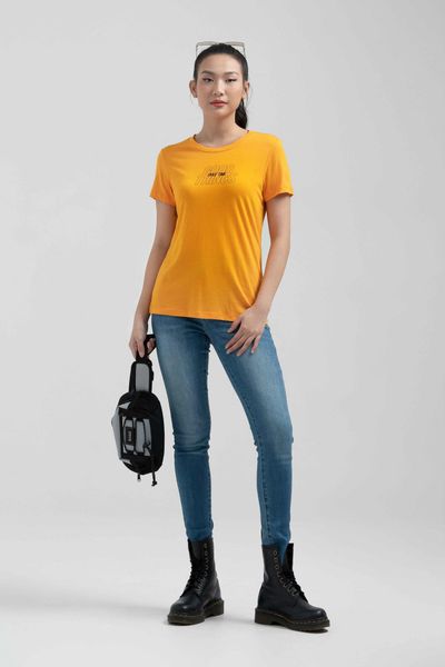 Áo Thun Nữ Slim Fit In Typo Good Things Take Time WTS 2221