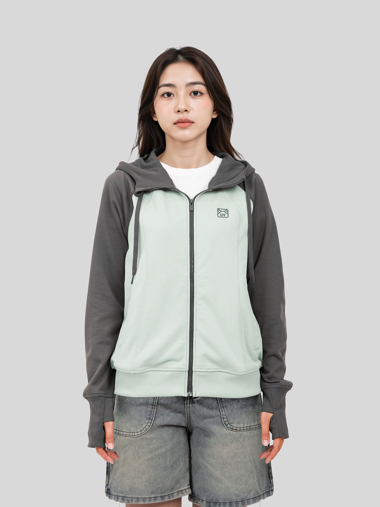 Áo Khoác Nữ Raglan Color Anti UV WOK 2070