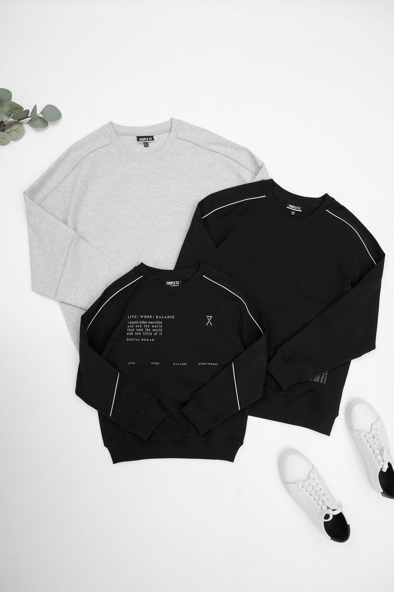 Áo Sweater Nữ In Phản Quang Thân Sau WSW 2016 -