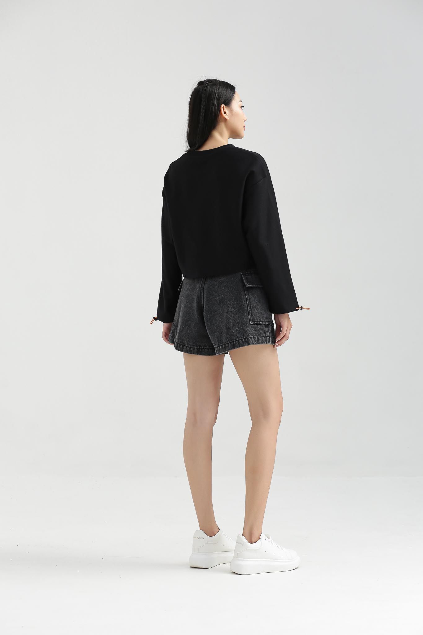 Quần Short Jeans Nữ Túi Đắp Sườn WSR 2016 -