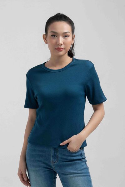 Áo Thun Gân Nữ Slim Fit Tay Lửng WTS 2228