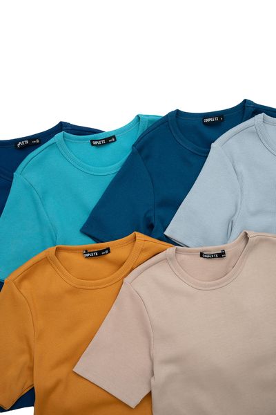 Áo Thun Gân Nữ Slim Fit Tay Lửng WTS 2228