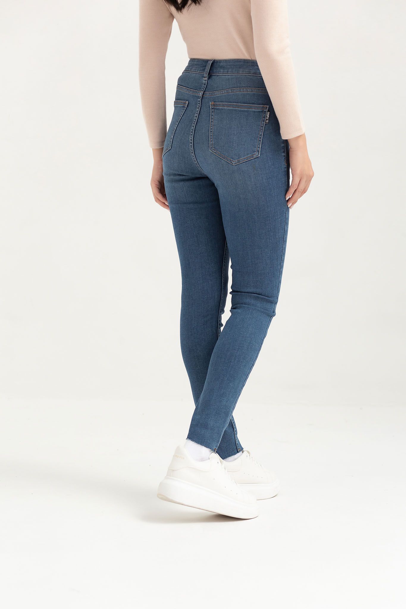 Quần Jean Nữ Skinny Wash Rách WJE 2018 -