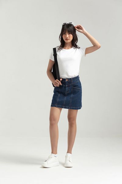 Chân Váy Nữ Mini Jeans Túi Sườn WSK 2019