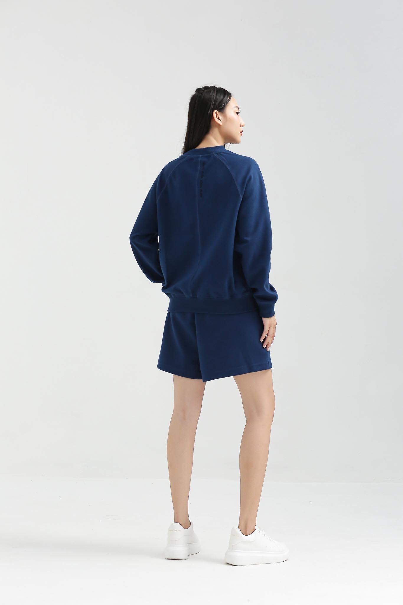 Quần Short Nữ Bermuda Thun Gân Xéo WSR 2018 -