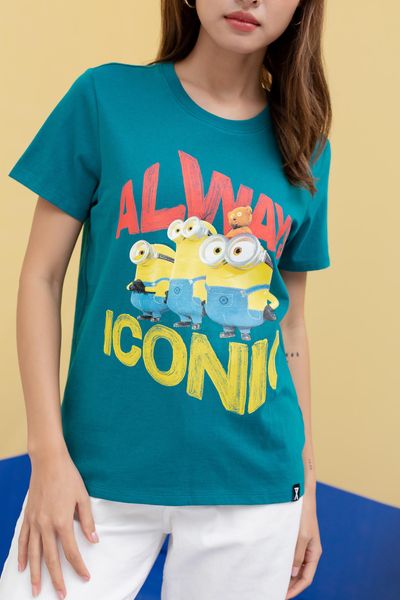 Áo Thun Nữ Regular Fit Minions In Always Iconic WTS 2214