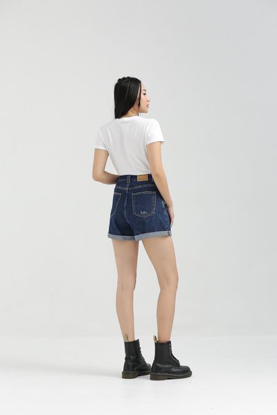 Quần Short Jeans Nữ Loose Fit Wash Rách WSR 2019