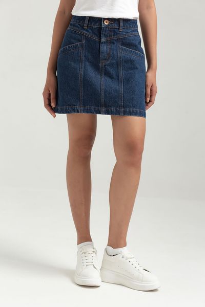 Chân Váy Nữ Mini Jeans Túi Sườn WSK 2019