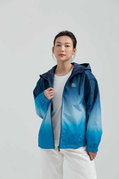 Áo Khoác Dù Nữ Trượt Nước Ombre Loang Màu WOP 2023