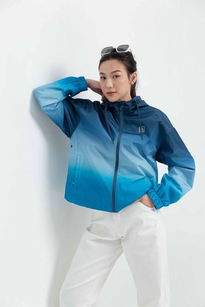 Áo Khoác Dù Nữ Trượt Nước Ombre Loang Màu WOP 2023