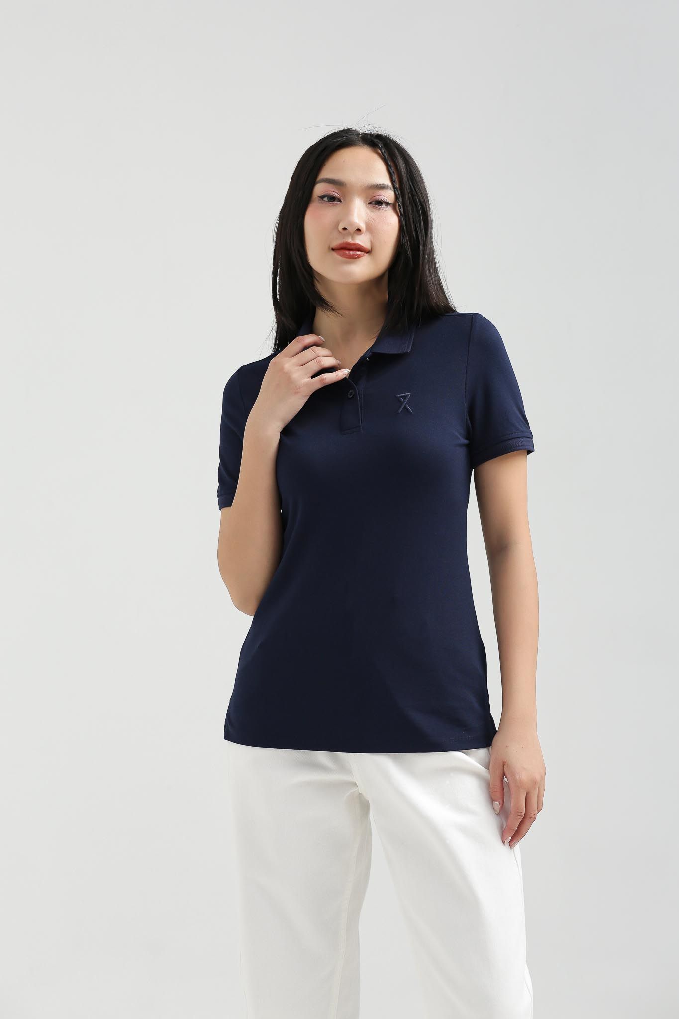 Áo Polo Nữ Slim Fit Bo Dệt Gân WPO 2017 -