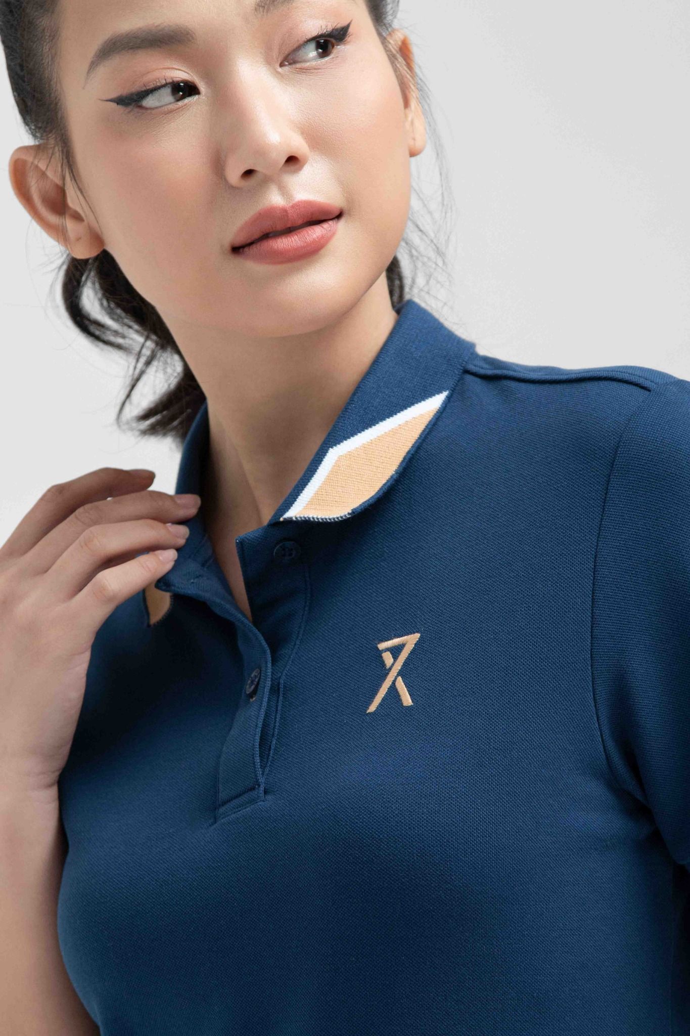 Áo Polo Nữ Pique Slim Fit Phối Bo Cổ WPO 2024 -