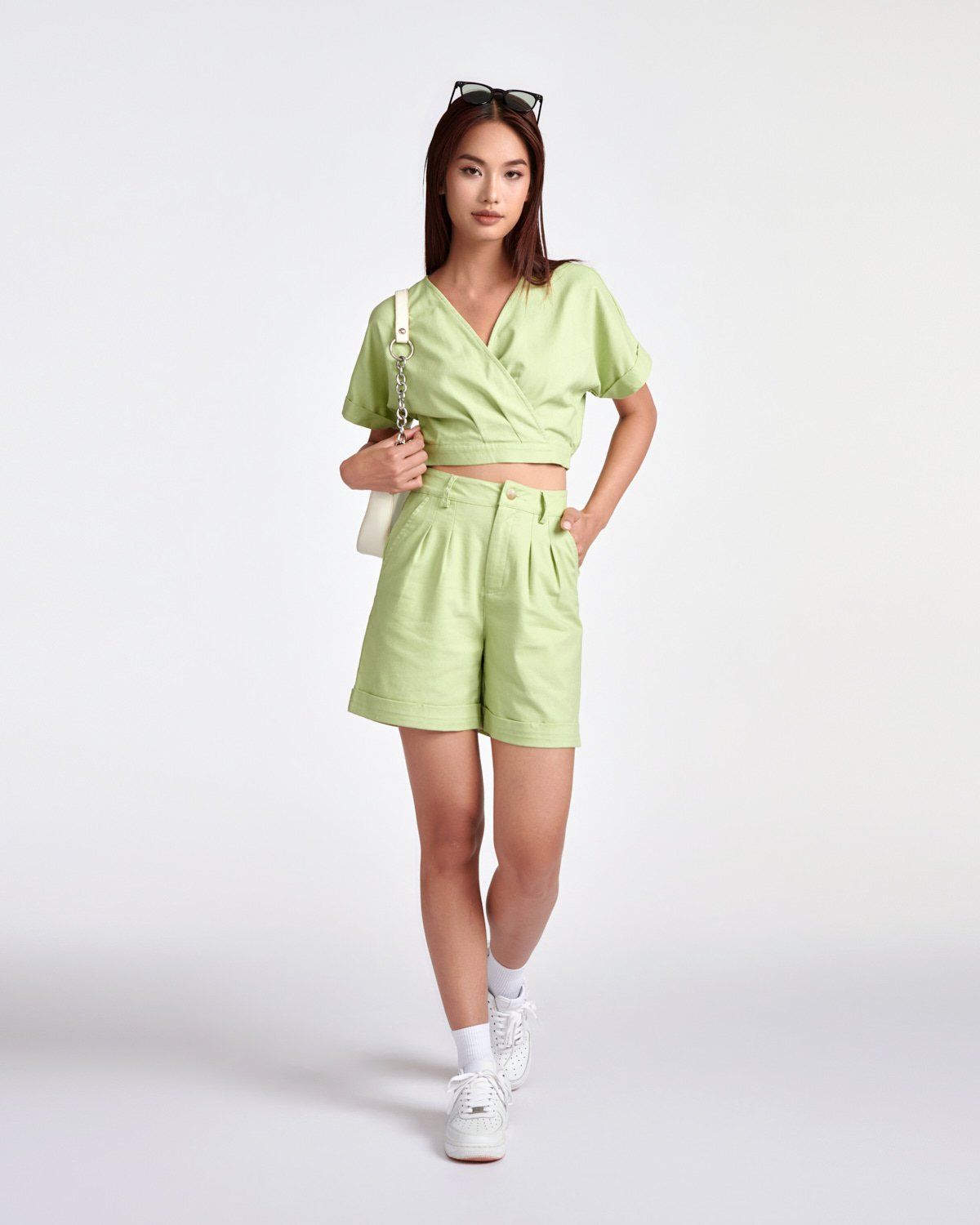 Quần Short Nữ Bermuda Linen WSR 2028