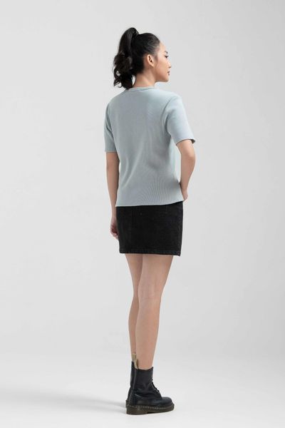Áo Thun Gân Nữ Slim Fit Tay Lửng WTS 2228
