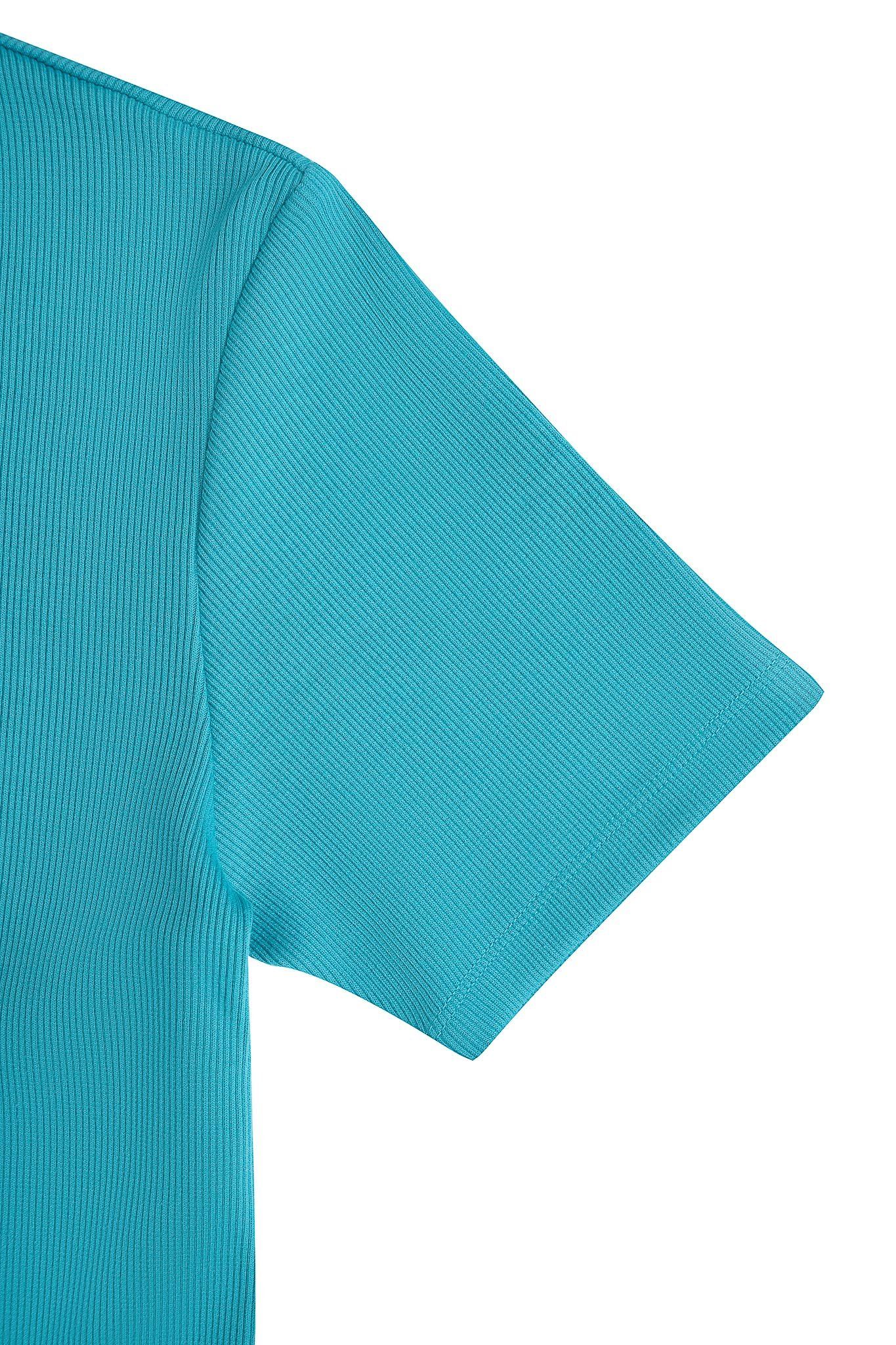 Áo Thun Gân Nữ Slim Fit Tay Lửng WTS 2228 -
