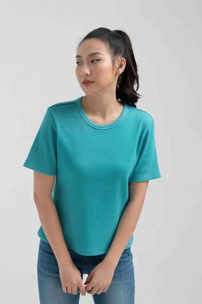Áo Thun Gân Nữ Slim Fit Tay Lửng WTS 2228