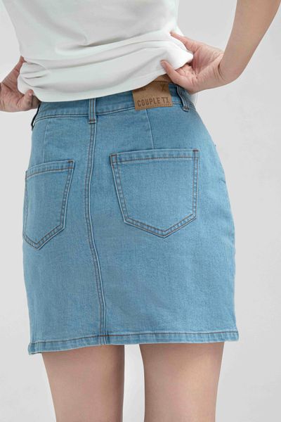 Váy Nữ Jeans Mini Xẻ Lai WSK 2015