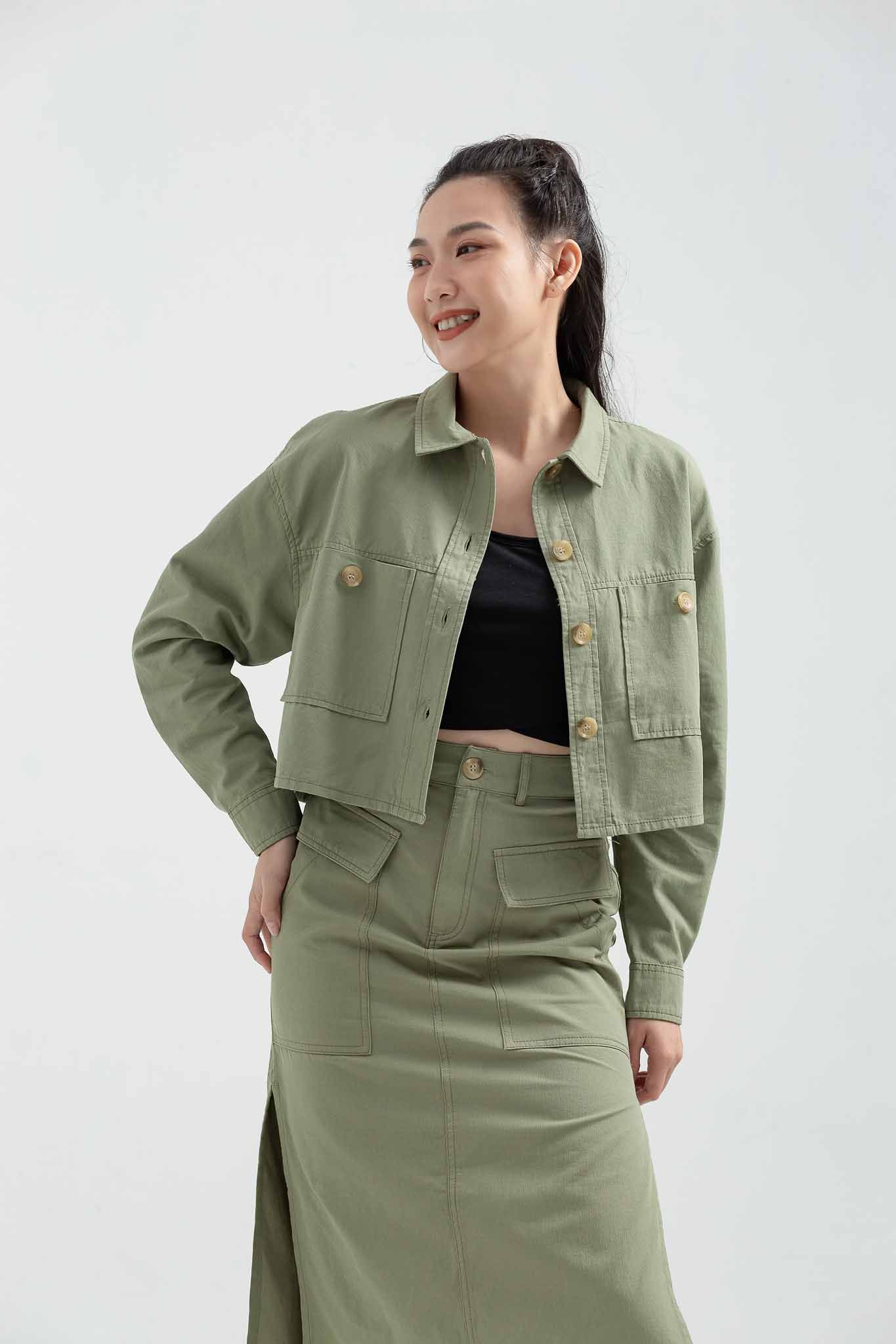 Áo Khoác Croptop Oversize WOF 2009 -