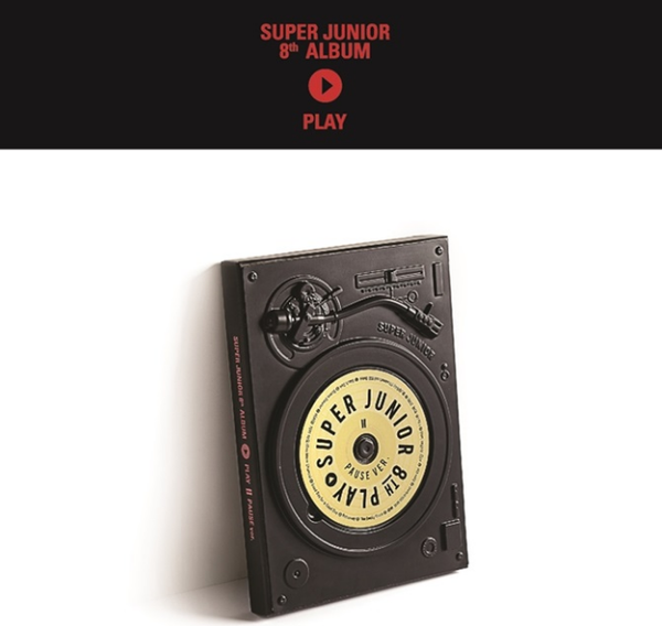 1552. SUPER JUNIOR 8TH ALBUM - PLAY [PAUSE VER.] CD + POSTER