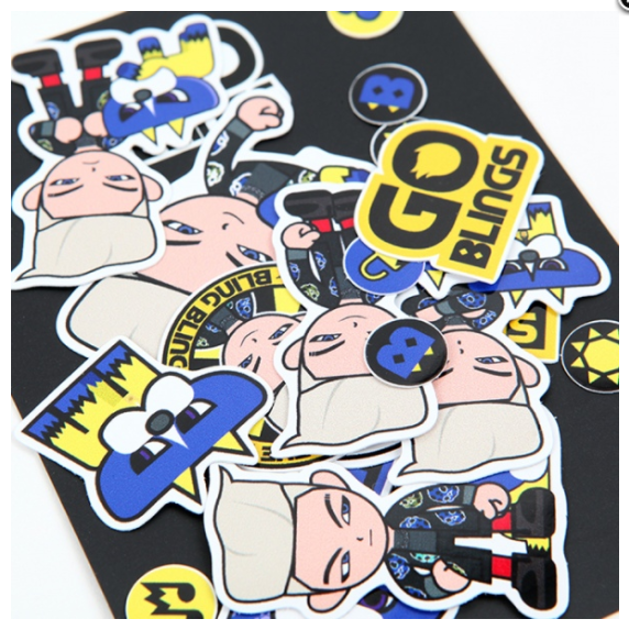 1573. TAEYANG GO BLINGS STICKER SET - 2017 WORLD TOUR WHITE NIGHT IN SEOUL